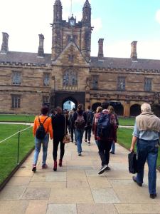 The Clock Tower entrance of The Quadrangle at The University of Sydney 